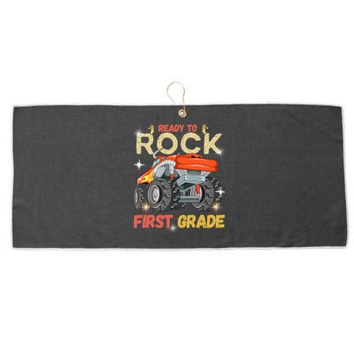 Ready To Rock First Grade First Day Of First Grade For Kids Large Microfiber Waffle Golf Towel