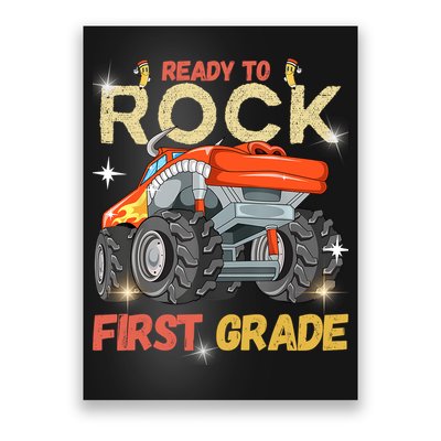 Ready To Rock First Grade First Day Of First Grade For Kids Poster
