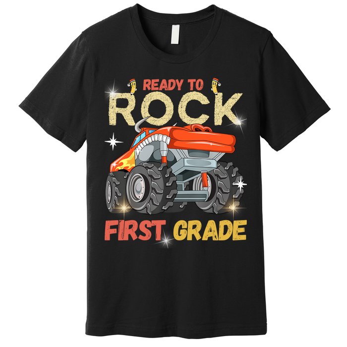 Ready To Rock First Grade First Day Of First Grade For Kids Premium T-Shirt