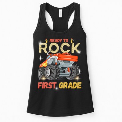 Ready To Rock First Grade First Day Of First Grade For Kids Womens Tank Top