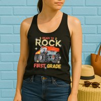 Ready To Rock First Grade First Day Of First Grade For Kids Womens Tank Top