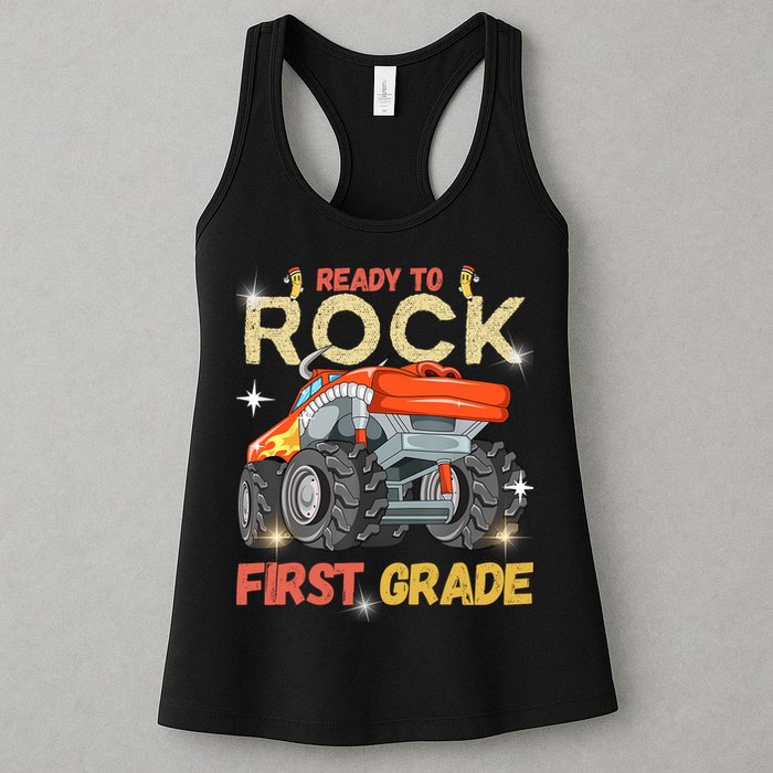Ready To Rock First Grade First Day Of First Grade For Kids Womens Tank Top