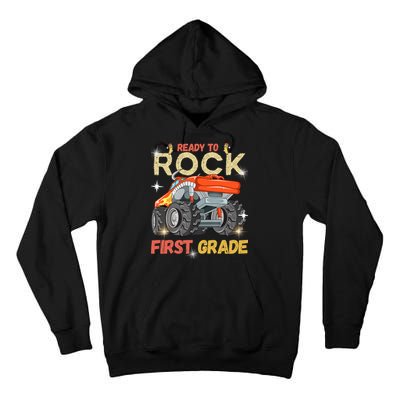 Ready To Rock First Grade First Day Of First Grade For Kids Tall Hoodie
