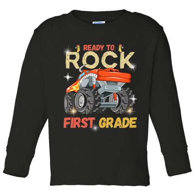 Ready To Rock First Grade First Day Of First Grade For Kids Toddler Long Sleeve Shirt