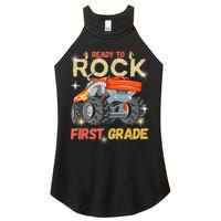 Ready To Rock First Grade First Day Of First Grade For Kids Women's Perfect Tri Rocker Tank