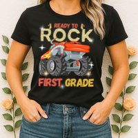 Ready To Rock First Grade First Day Of First Grade For Kids Womens T-Shirt