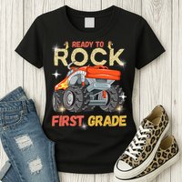 Ready To Rock First Grade First Day Of First Grade For Kids Womens T-Shirt