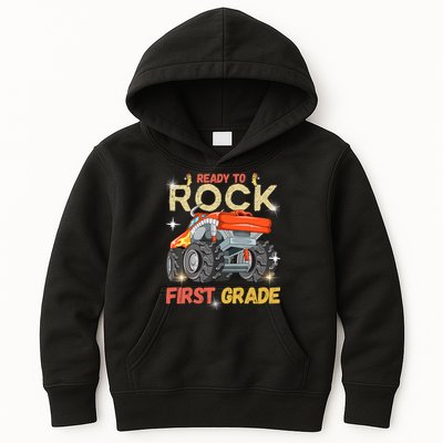 Ready To Rock First Grade First Day Of First Grade For Kids Kids Hoodie