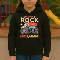 Ready To Rock First Grade First Day Of First Grade For Kids Kids Hoodie