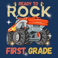 Ready To Rock First Grade First Day Of First Grade For Kids Infant Baby Jersey Bodysuit