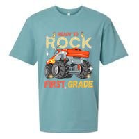 Ready To Rock First Grade First Day Of First Grade For Kids Sueded Cloud Jersey T-Shirt