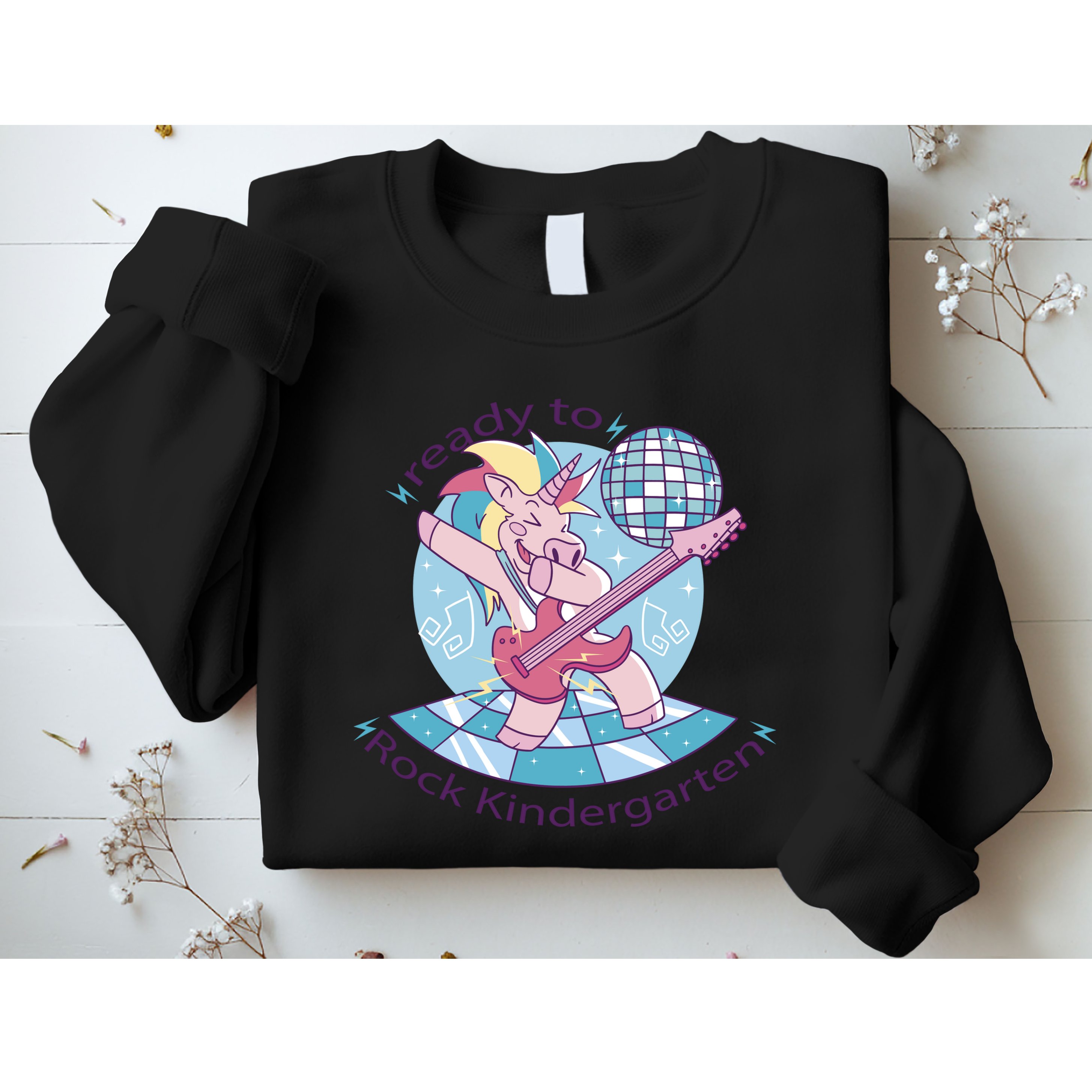Ready To Rock Kindergarten Unicorn Back To School Sweatshirt