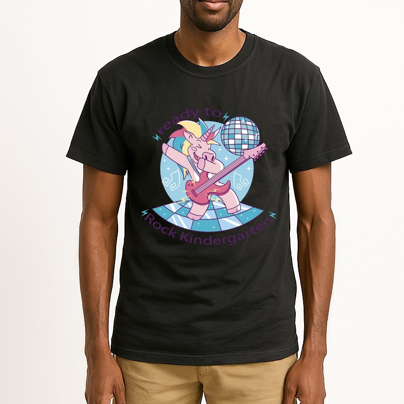 Ready To Rock Kindergarten Unicorn Back To School Tall T-Shirt