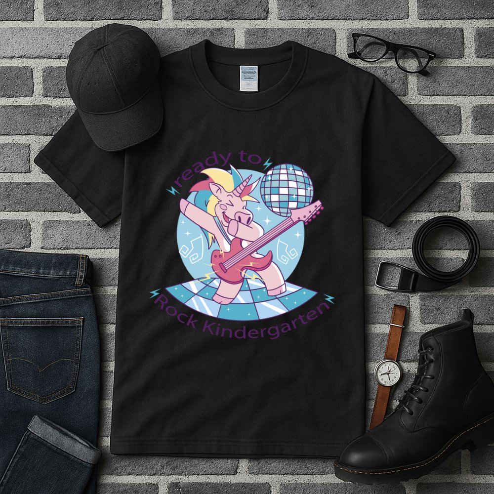 Ready To Rock Kindergarten Unicorn Back To School Tall T-Shirt
