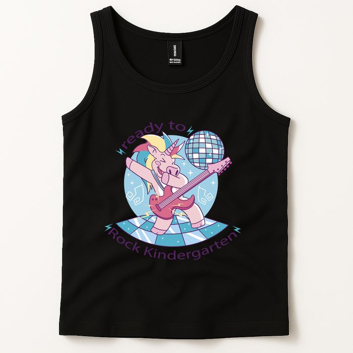 Ready To Rock Kindergarten Unicorn Back To School Tank Top