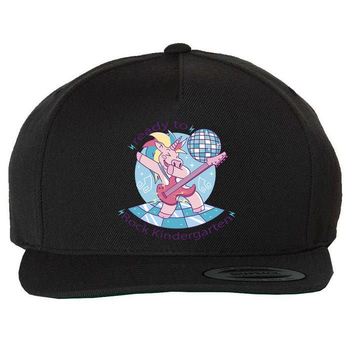 Ready To Rock Kindergarten Unicorn Back To School Wool Snapback Cap
