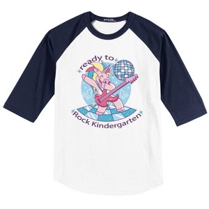 Ready To Rock Kindergarten Unicorn Back To School Baseball Sleeve Shirt