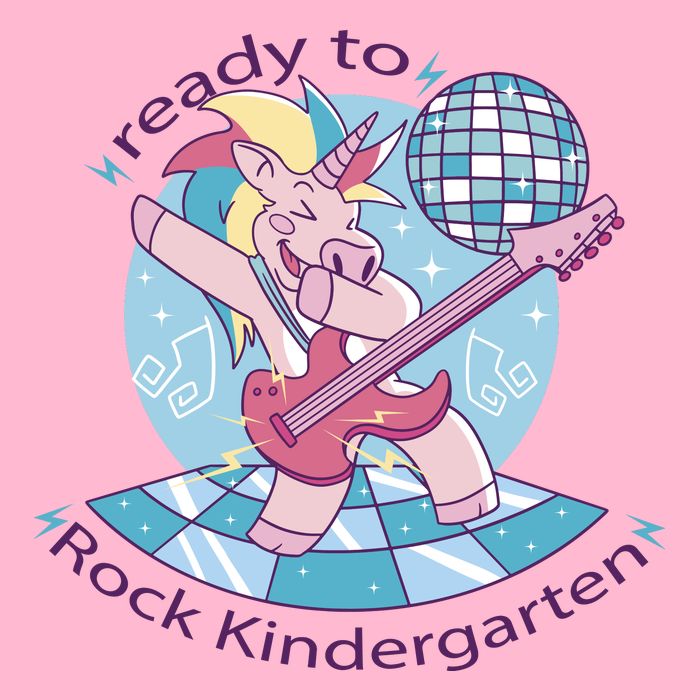 Ready To Rock Kindergarten Unicorn Back To School Magnet