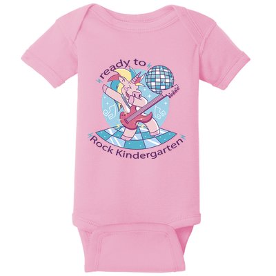 Ready To Rock Kindergarten Unicorn Back To School Baby Bodysuit