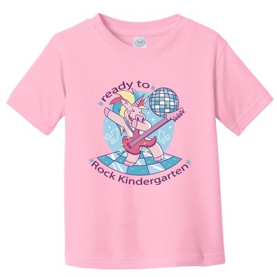 Ready To Rock Kindergarten Unicorn Back To School Toddler T-Shirt