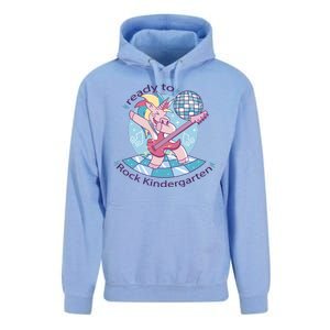 Ready To Rock Kindergarten Unicorn Back To School Unisex Surf Hoodie