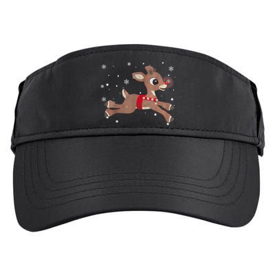 Rudolph The Red Nose Reindeer For And Christmas Fan Adult Drive Performance Visor