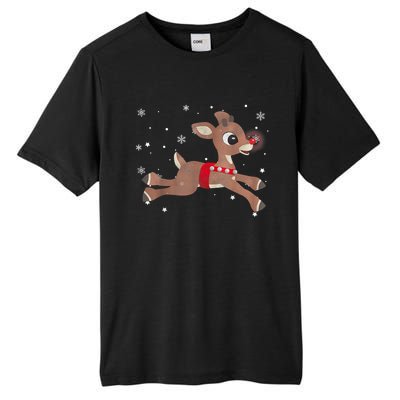 Rudolph The Red Nose Reindeer For And Christmas Fan Tall Fusion ChromaSoft Performance T-Shirt