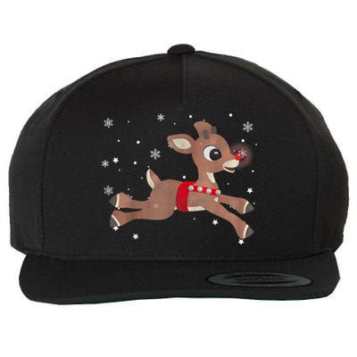 Rudolph The Red Nose Reindeer For And Christmas Fan Wool Snapback Cap