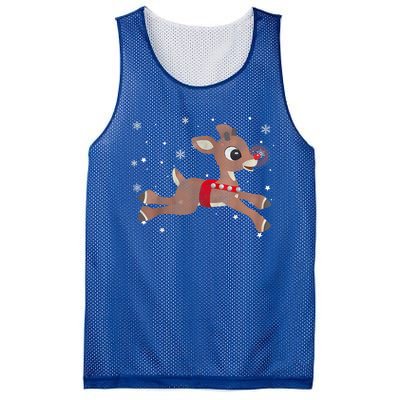 Rudolph The Red Nose Reindeer For And Christmas Fan Mesh Reversible Basketball Jersey Tank