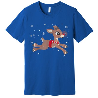 Rudolph The Red Nose Reindeer For And Christmas Fan Premium T-Shirt