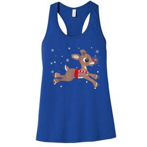 Rudolph The Red Nose Reindeer For And Christmas Fan Women's Racerback Tank