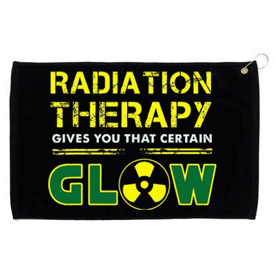 Radiation Therapy Radiation Therapist Funny Cancer Fighter Grommeted Golf Towel