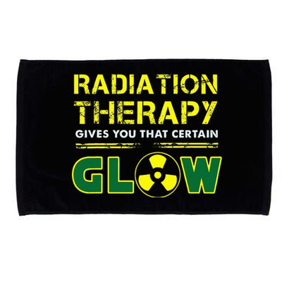 Radiation Therapy Radiation Therapist Funny Cancer Fighter Microfiber Hand Towel