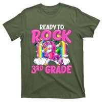 Ready To Rock 3rd Grade Dabbing Unicorn Back To School Girl T-Shirt