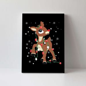 Rudolph The Red Nose Reindeer For Christmas Fan Canvas