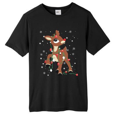 Rudolph The Red Nose Reindeer For Christmas Fan Tall Fusion ChromaSoft Performance T-Shirt