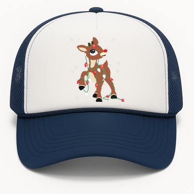 Rudolph The Red Nose Reindeer For Christmas Fan Trucker Hat