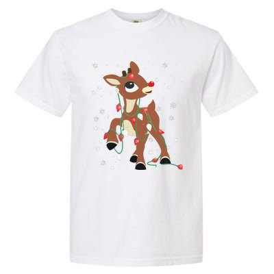 Rudolph The Red Nose Reindeer For Christmas Fan Garment-Dyed Heavyweight T-Shirt