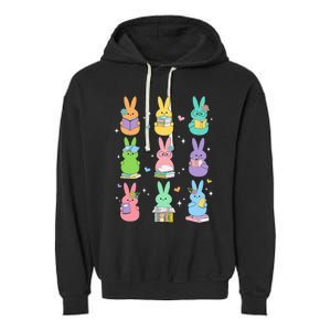 Reading Teacher Rabbit School Garment-Dyed Fleece Hoodie