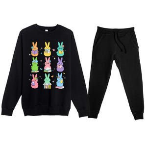 Reading Teacher Rabbit School Premium Crewneck Sweatsuit Set