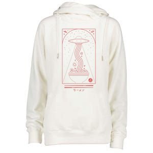 Ramen Takeout Womens Funnel Neck Pullover Hood