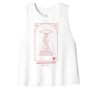 Ramen Takeout Women's Racerback Cropped Tank