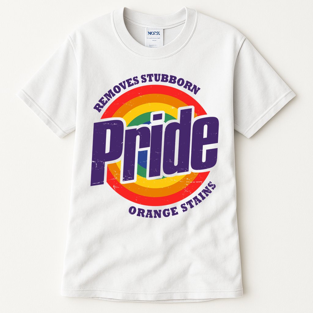 Resist Trump Remove Stubborn Orange Stains Pride Month LGBTQ Tall T-Shirt