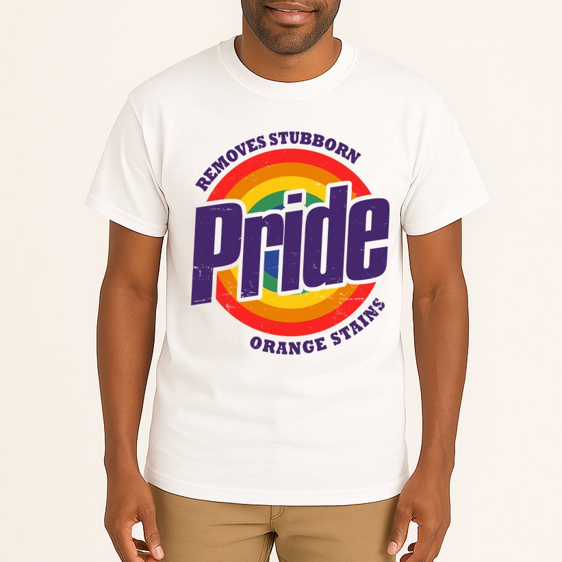 Resist Trump Remove Stubborn Orange Stains Pride Month LGBTQ Tall T-Shirt