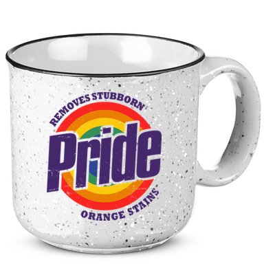 Resist Trump Remove Stubborn Orange Stains Pride Month LGBTQ 15oz Campfire Ceramic Mug