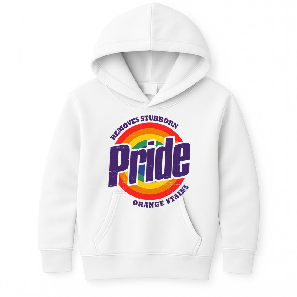 Resist Trump Remove Stubborn Orange Stains Pride Month LGBTQ Kids Hoodie