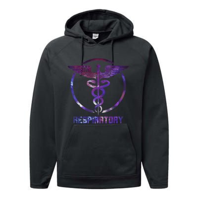 Respiratory Therapist Respiratory Therapy Design Performance Fleece Hoodie