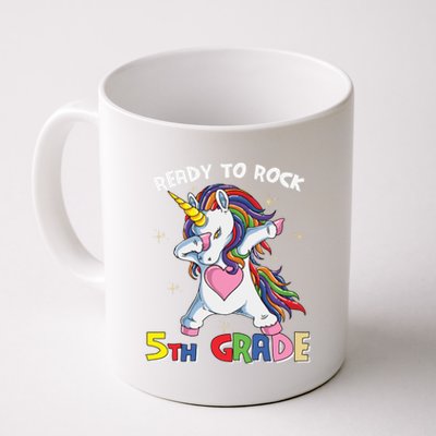 Ready To Rock Fifth Grade Back School Matching Unicorn Gift Coffee Mug