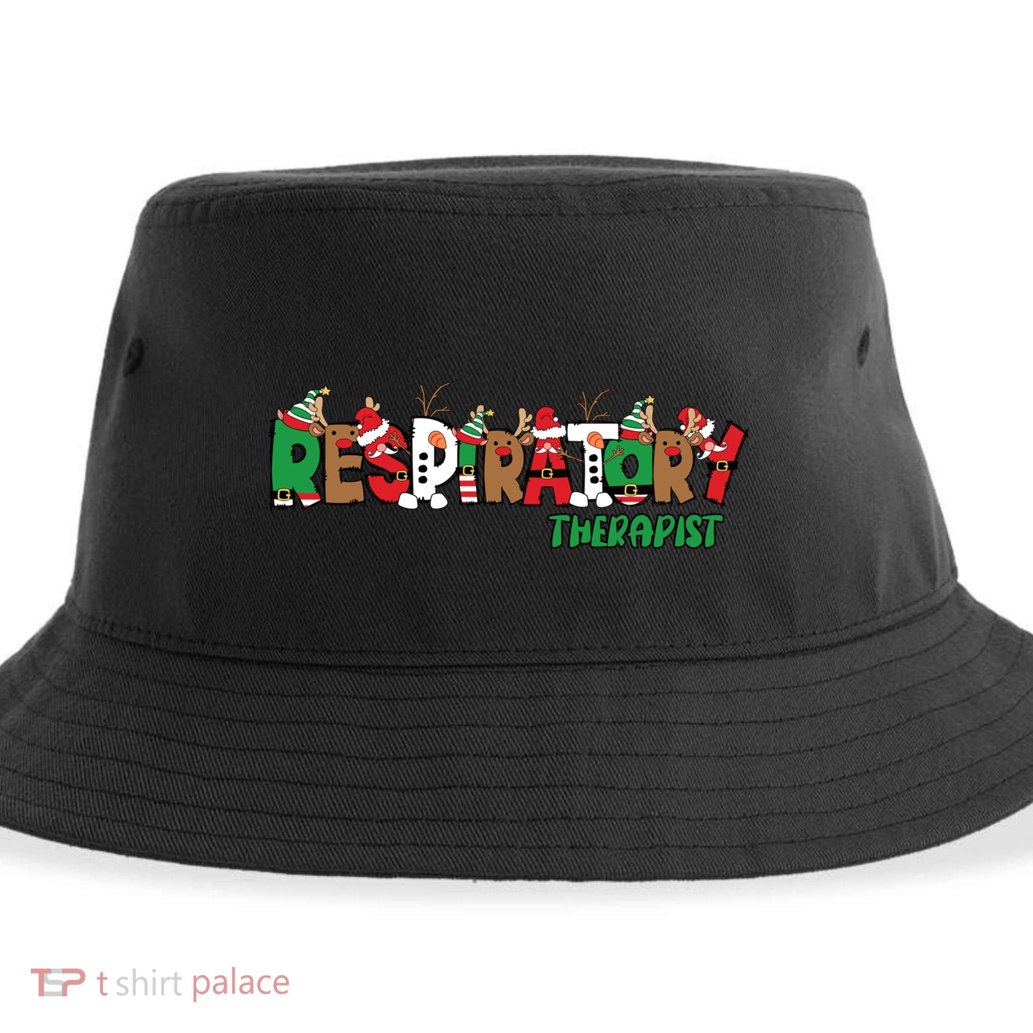 Respiratory Therapist Rt Christmas Nurse Respiratory Therapy Meaningful Gift Sustainable Bucket Hat