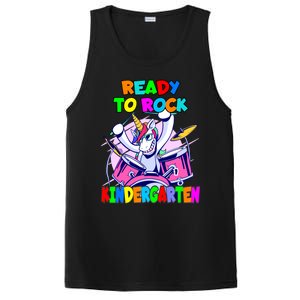 Ready To Rock Kindergarten Drumming Unicorn Preschool Meaningful Gift PosiCharge Competitor Tank